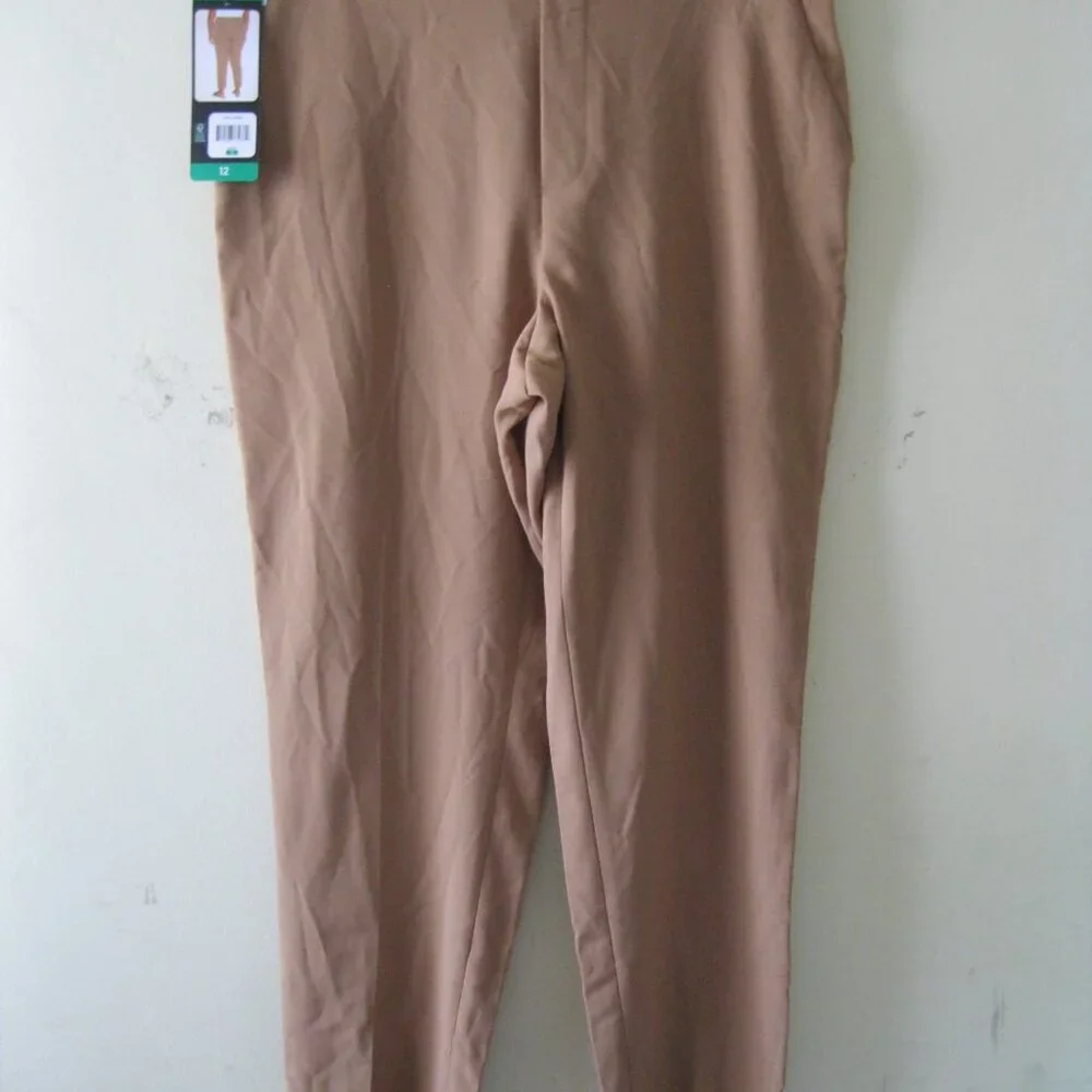 Banana Republic Women's Tapered Pull-On Pants, Brown, Size 12 (1252) - Picture 4 of 13